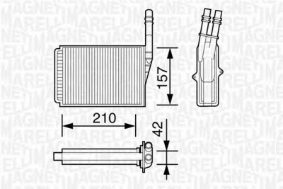MAGNETI MARELLI 350218157000 -  Теплообменник, отопление салона